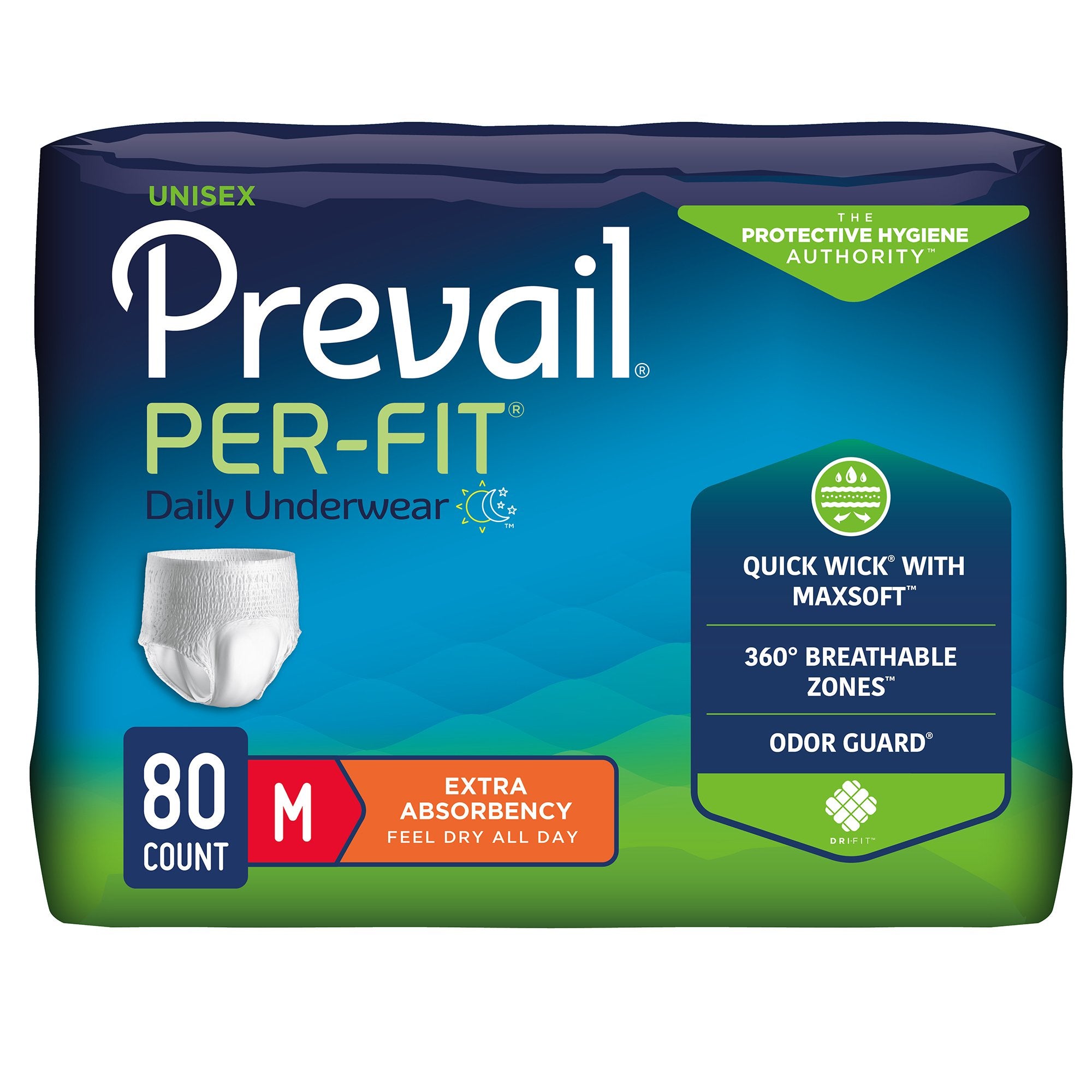 Prevail Per-Fit® Extra Absorbent Underwear for Adults, Unisex, Heavy Absorbency