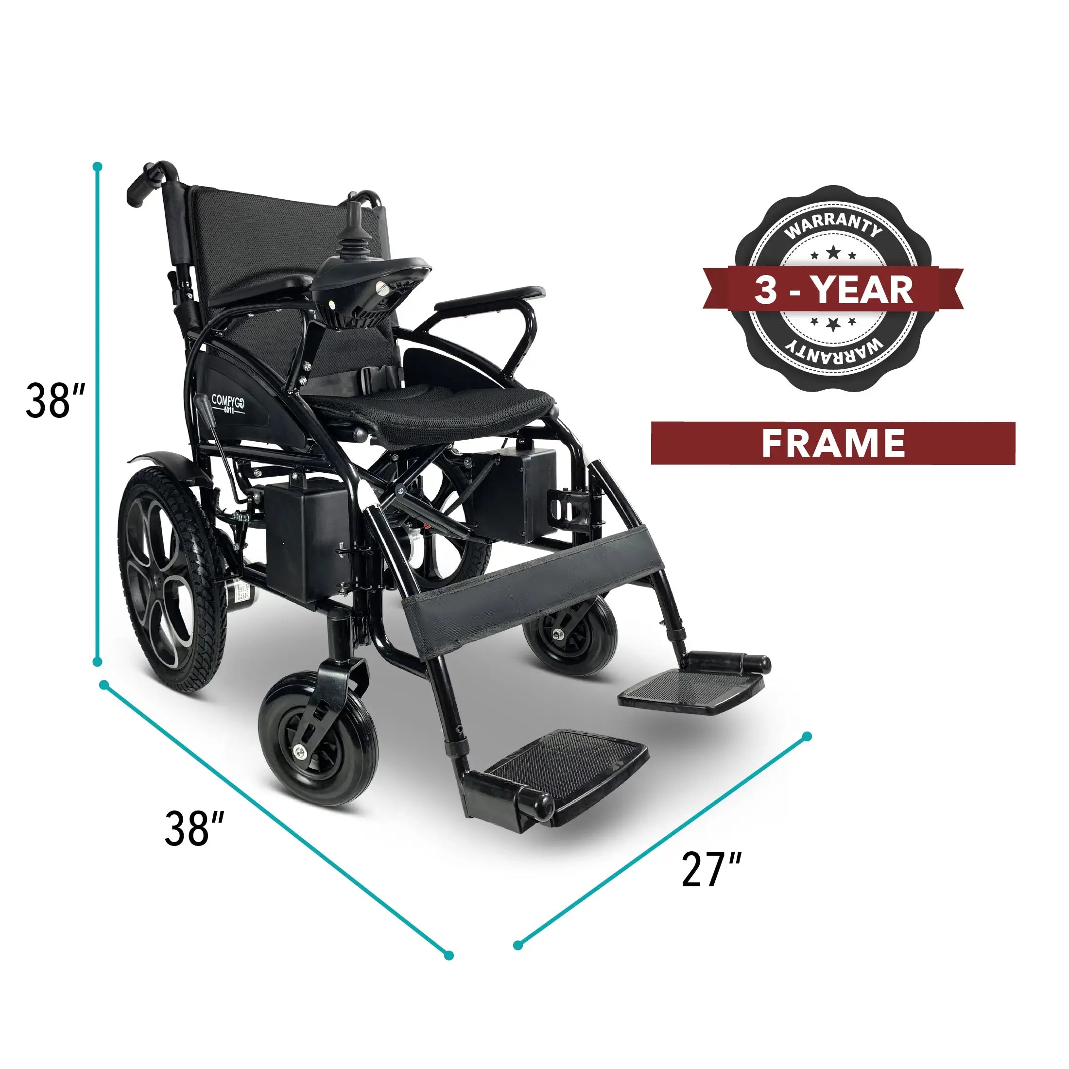 6011 Electric Wheelchair – Lightweight, Foldable and All-Terrain