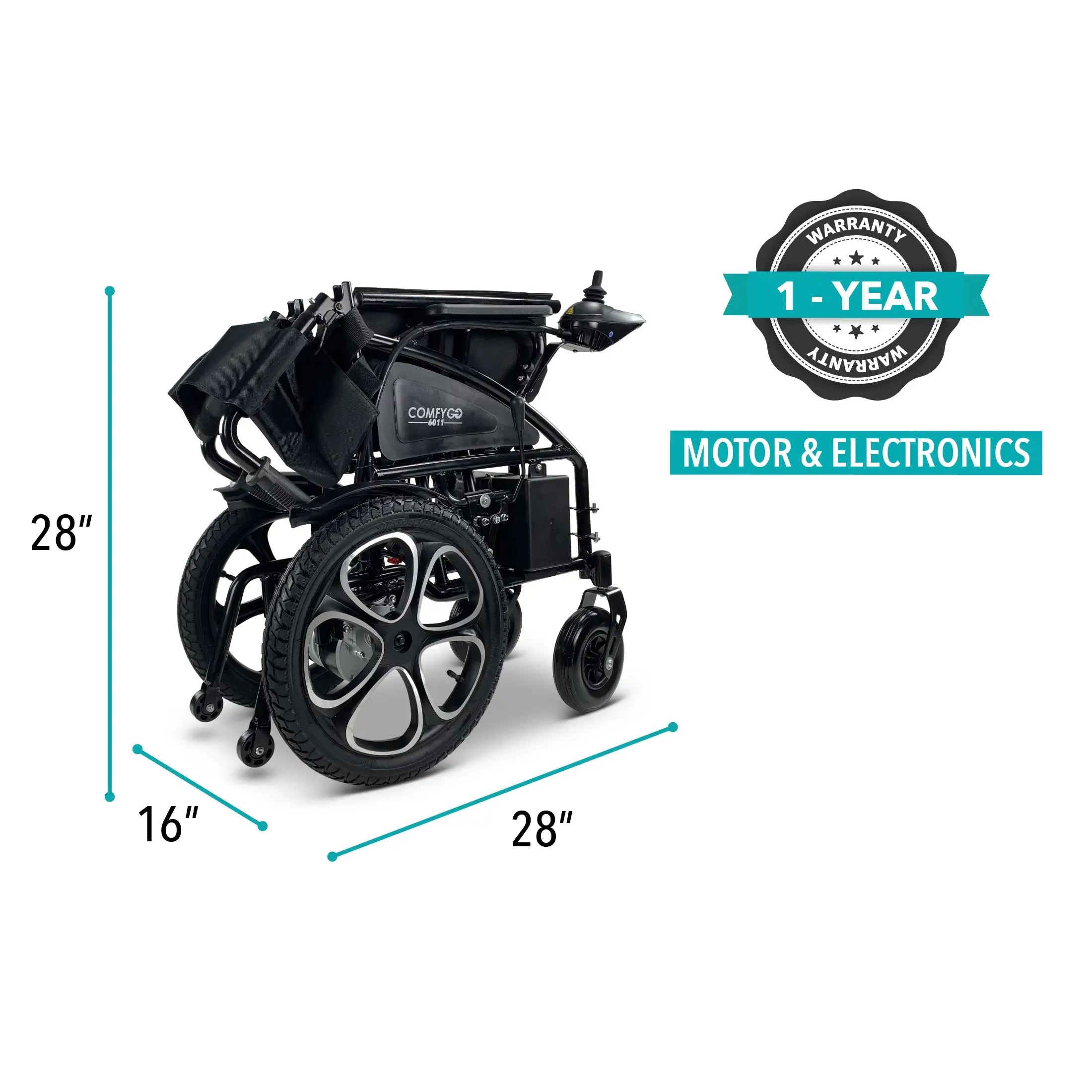 6011 Electric Wheelchair – Lightweight, Foldable and All-Terrain