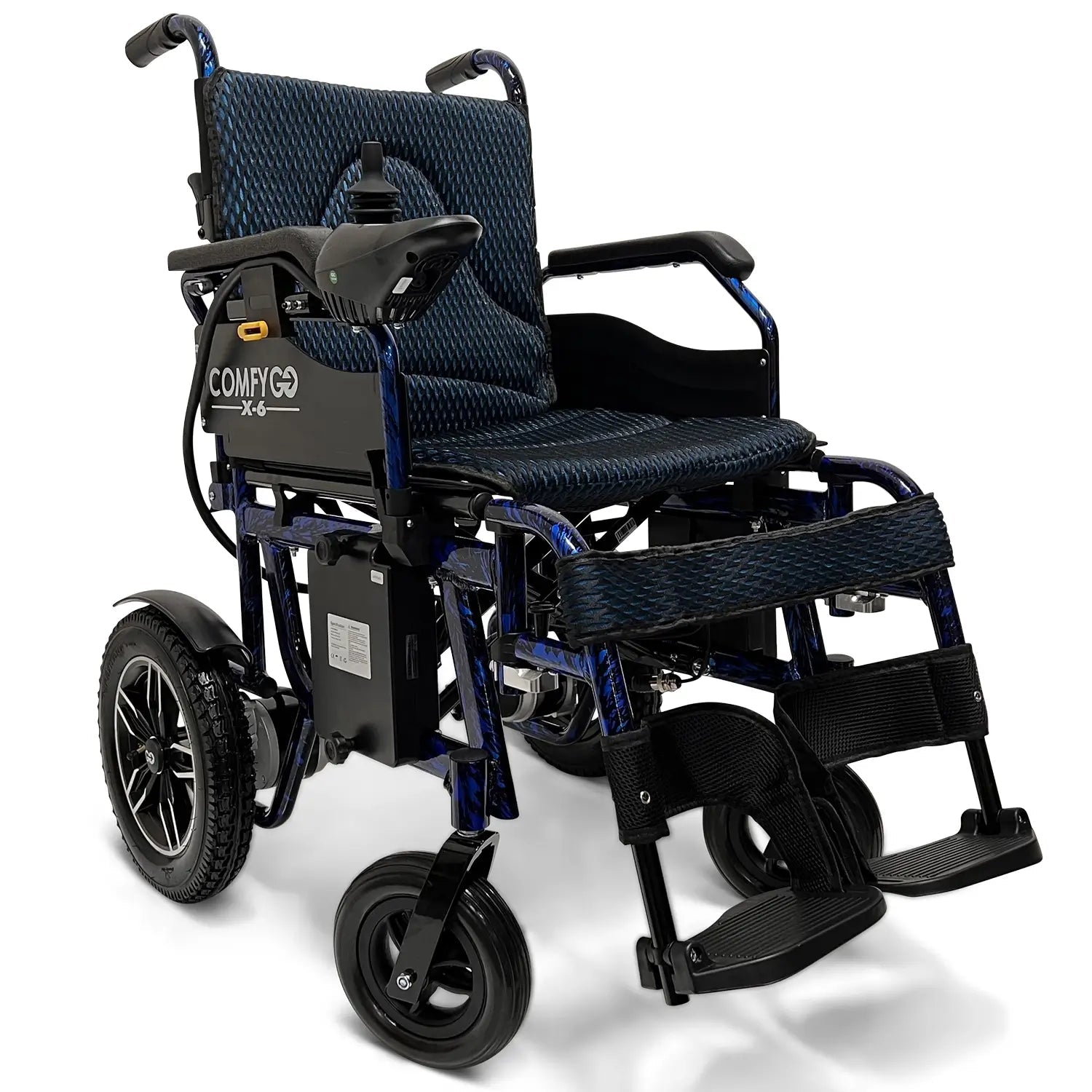 X-6 Lightweight Foldable Electric Wheelchair – Travel-Approved, 13-Mile Range