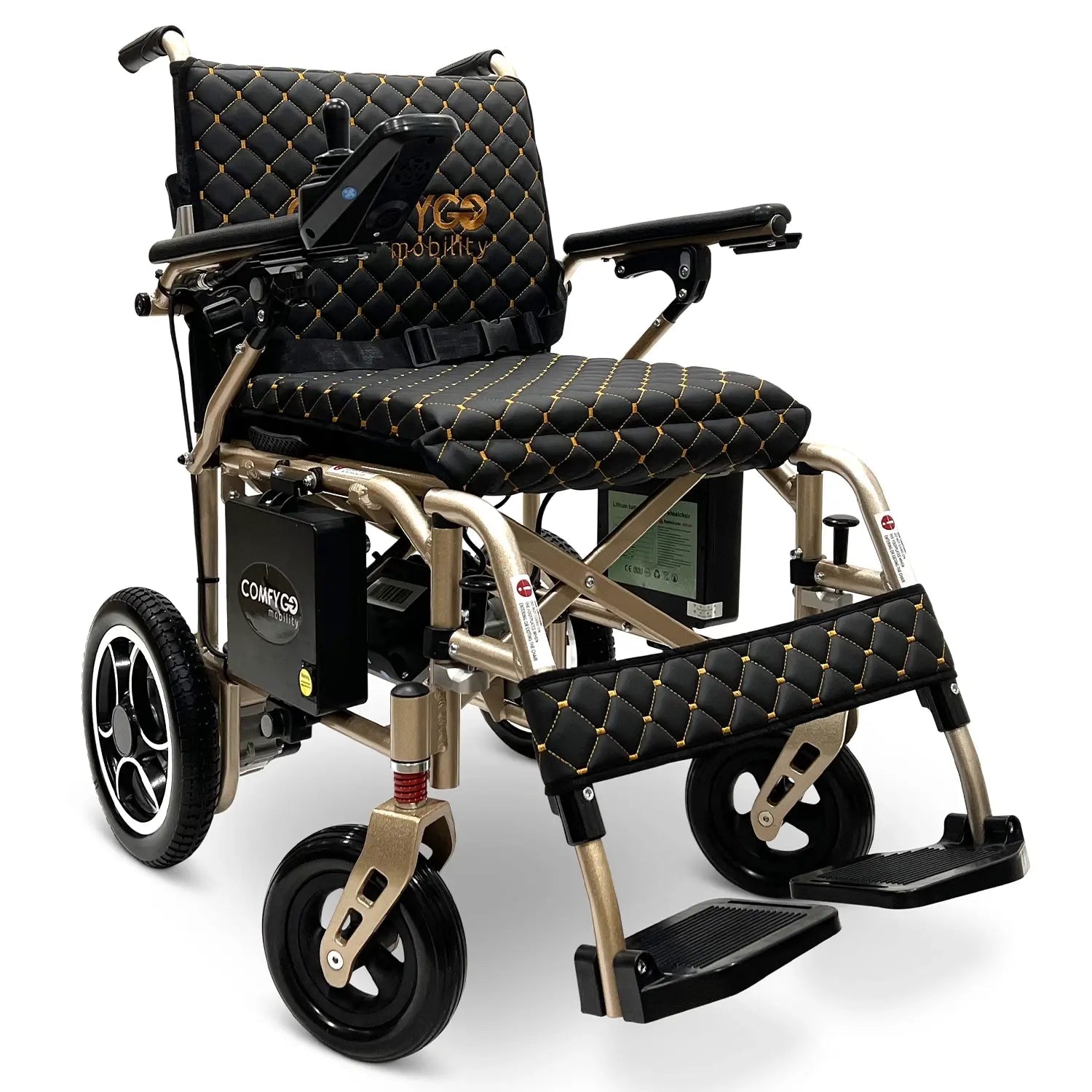 X-7 Foldable Lightweight Travel Electric Wheelchair – Remote Controlled and Airline Approved