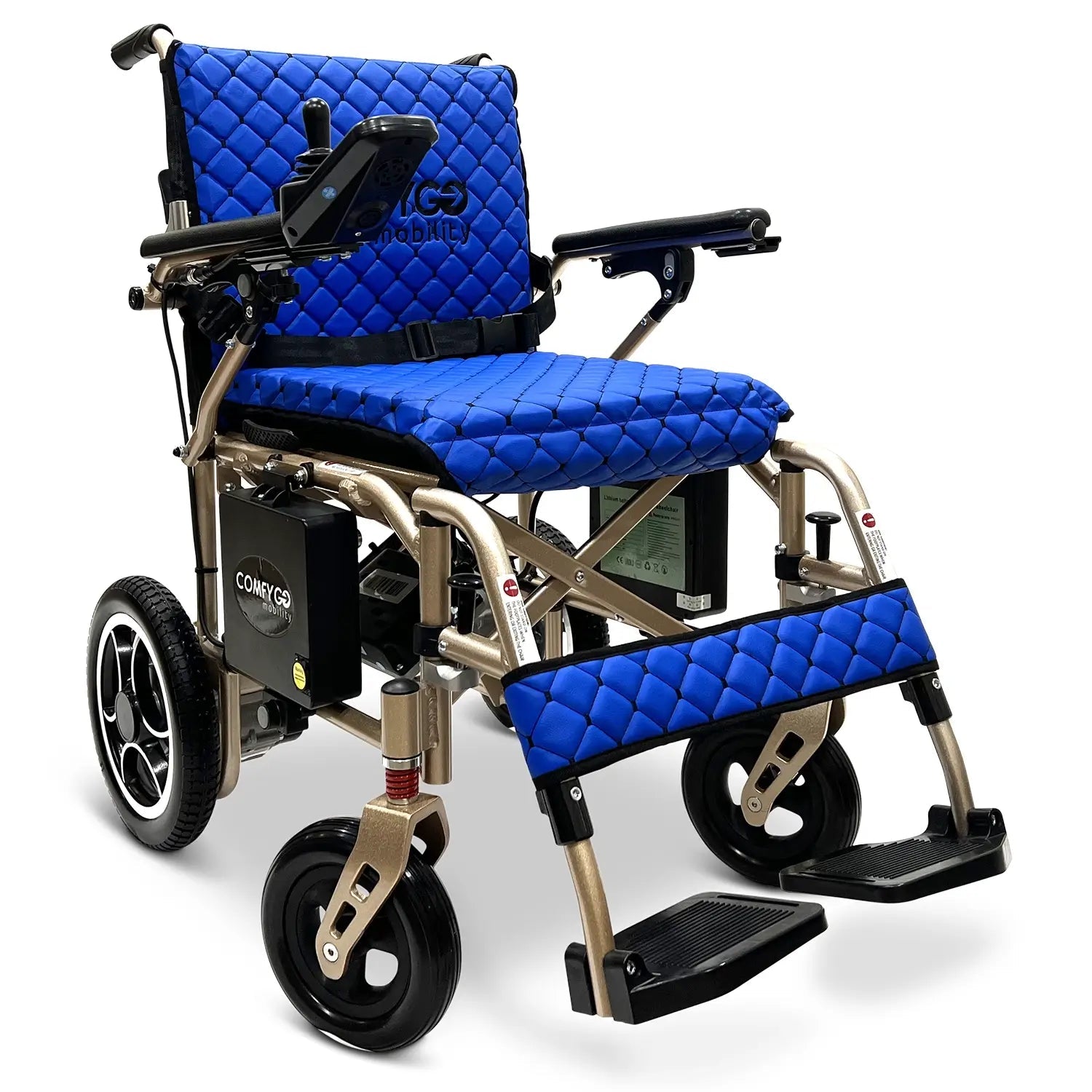 X-7 Foldable Lightweight Travel Electric Wheelchair – Remote Controlled and Airline Approved