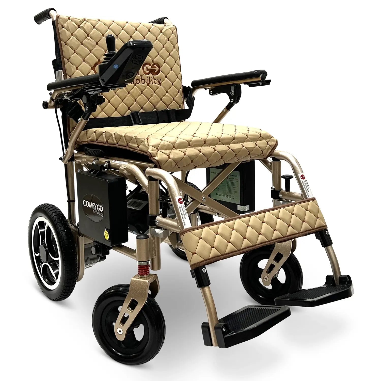 X-7 Foldable Lightweight Travel Electric Wheelchair – Remote Controlled and Airline Approved