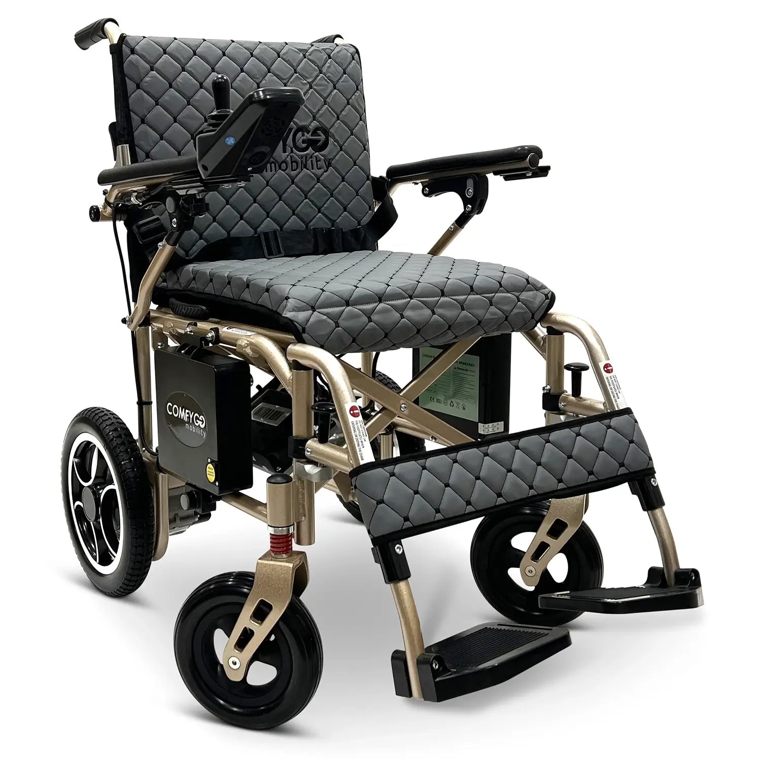 X-7 Foldable Lightweight Travel Electric Wheelchair – Remote Controlled and Airline Approved