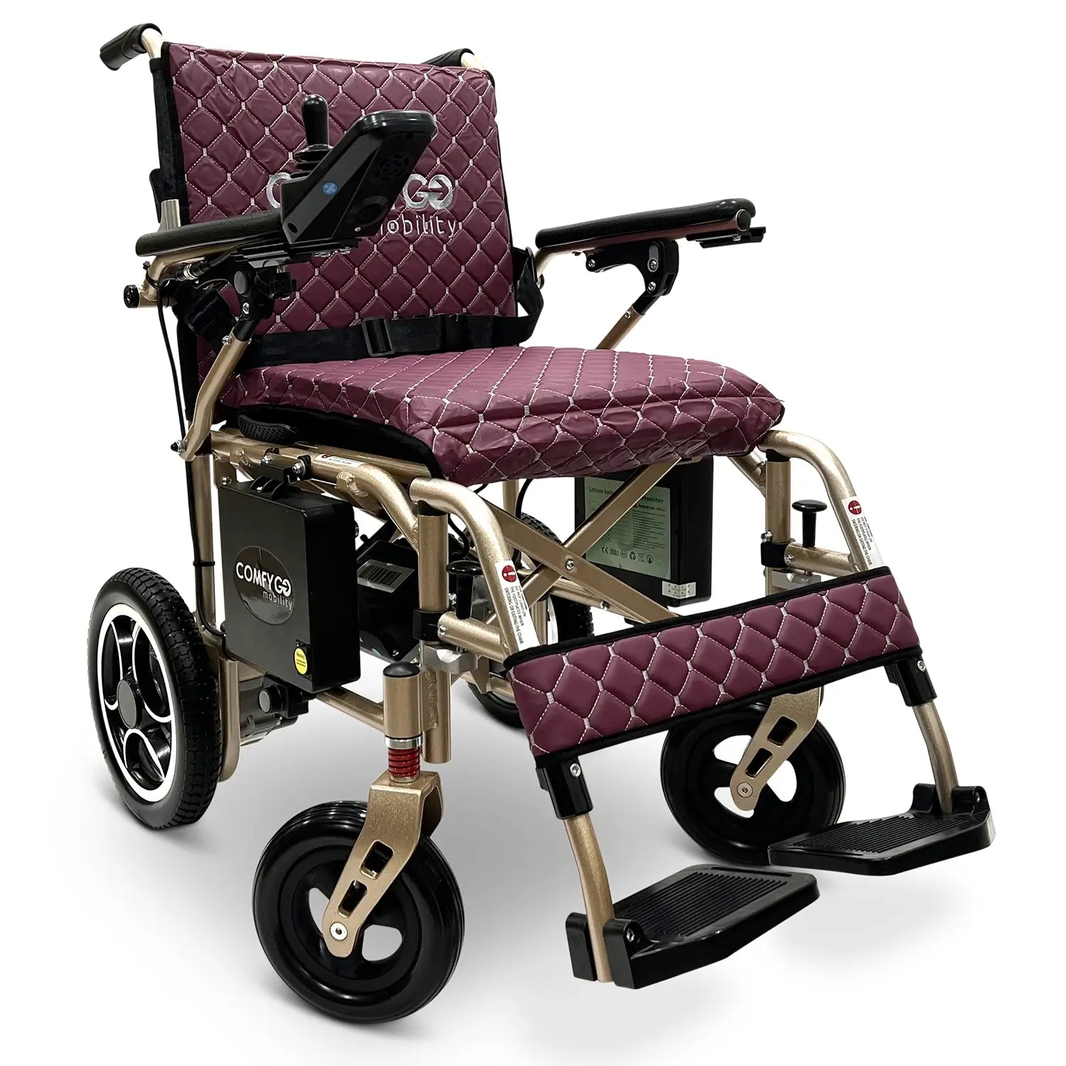X-7 Foldable Lightweight Travel Electric Wheelchair – Remote Controlled and Airline Approved
