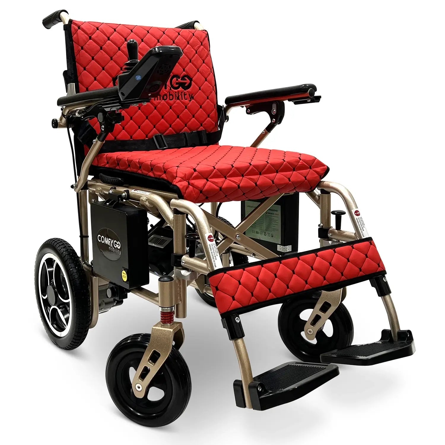 X-7 Foldable Lightweight Travel Electric Wheelchair – Remote Controlled and Airline Approved