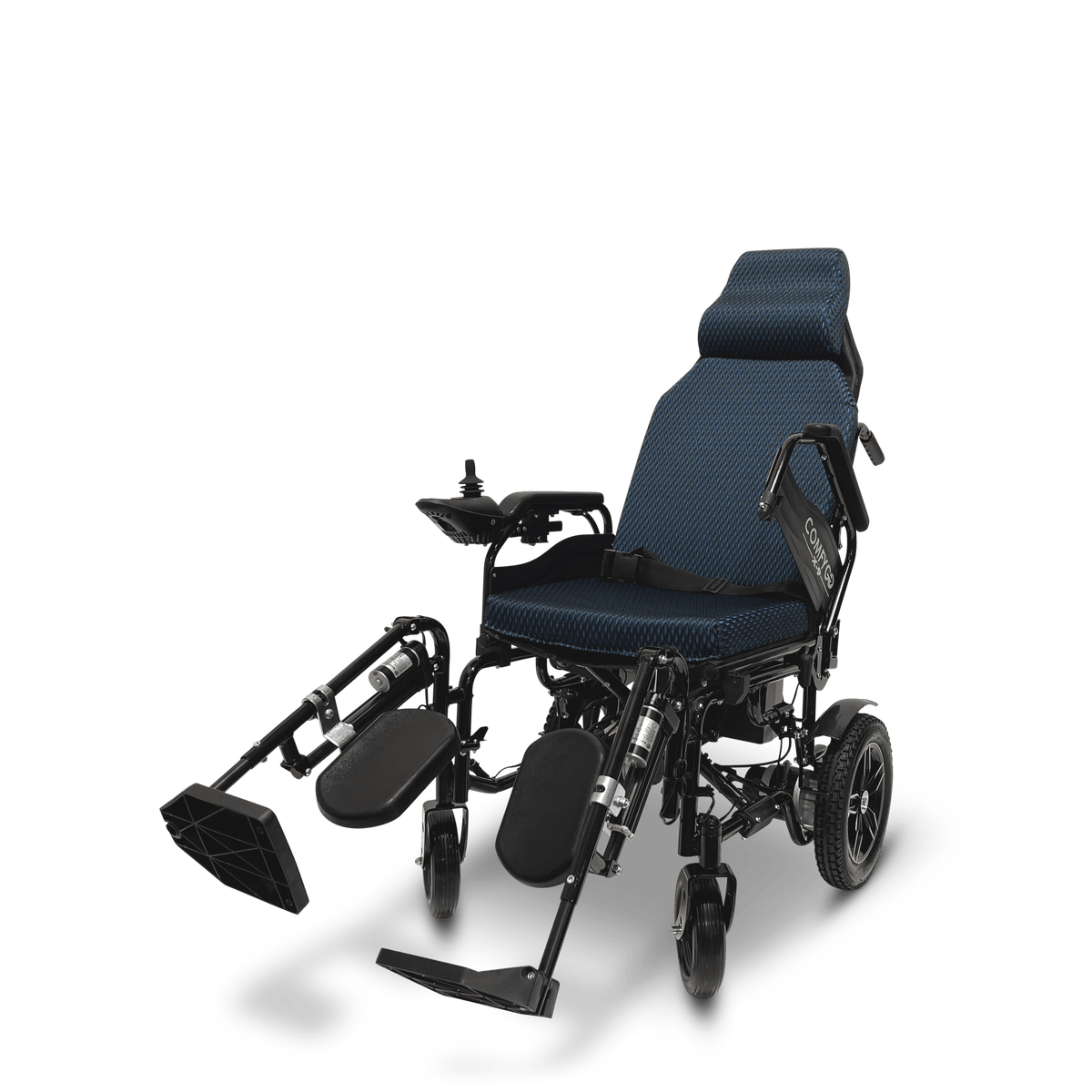 X-9 Foldable Electric Wheelchair with Automatic Reclining Backrest & Lifting Leg Rests