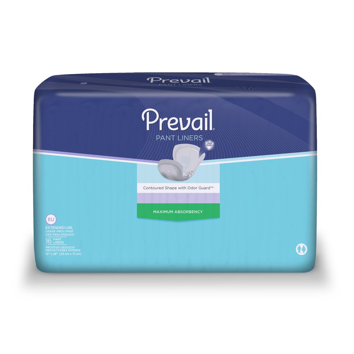 Prevail Extended Use Pant Liners Secure, All-Day Leak Protection