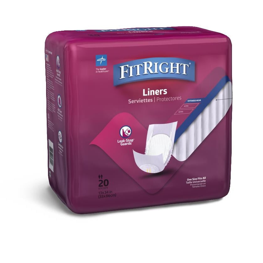 FitRight Incontinence Liners with Moderate Absorbency, 13