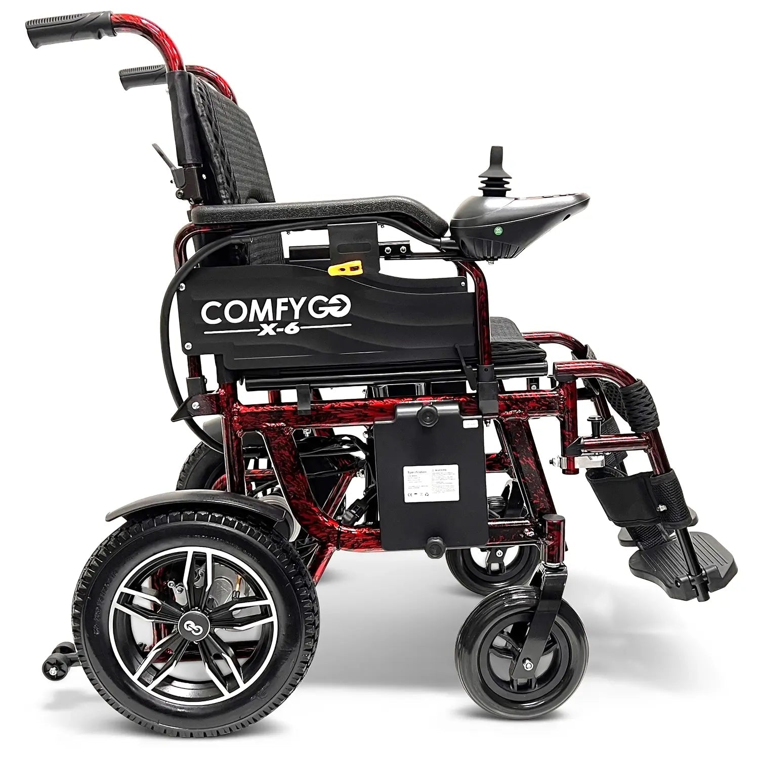 X-6 Lightweight Foldable Electric Wheelchair – Travel-Approved, 13-Mile Range