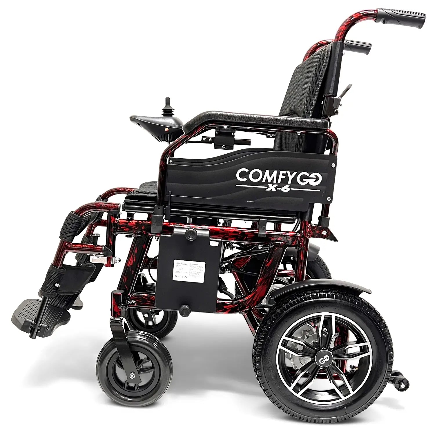 X-6 Lightweight Foldable Electric Wheelchair – Travel-Approved, 13-Mile Range