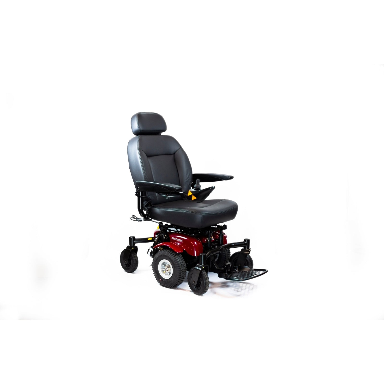 6Runner 10 Mid-Wheel Drive Power Chair – Full Suspension in Burgundy