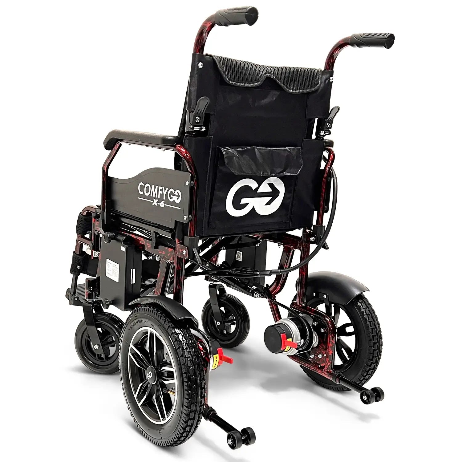 X-6 Lightweight Foldable Electric Wheelchair – Travel-Approved, 13-Mile Range