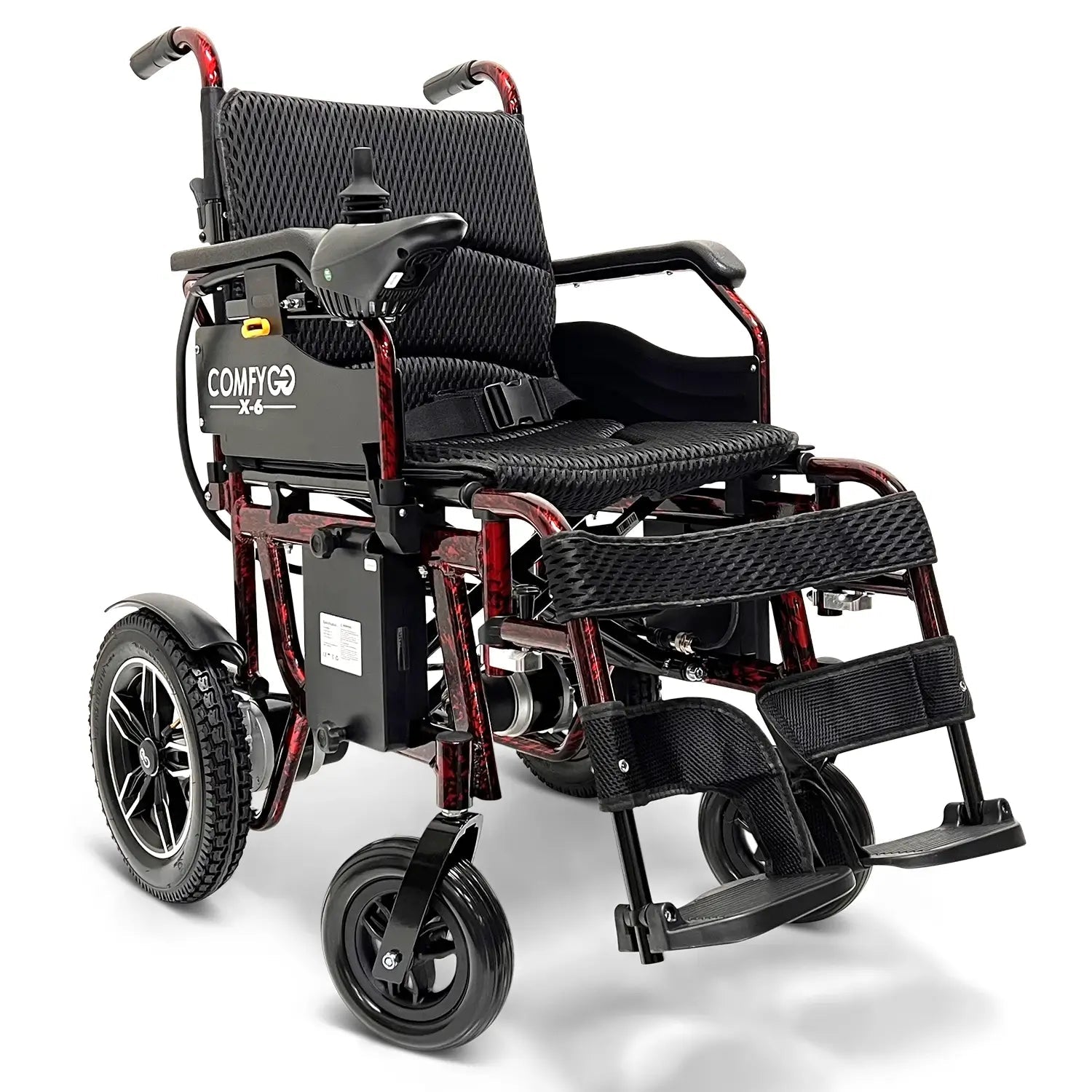 X-6 Lightweight Foldable Electric Wheelchair – Travel-Approved, 13-Mile Range