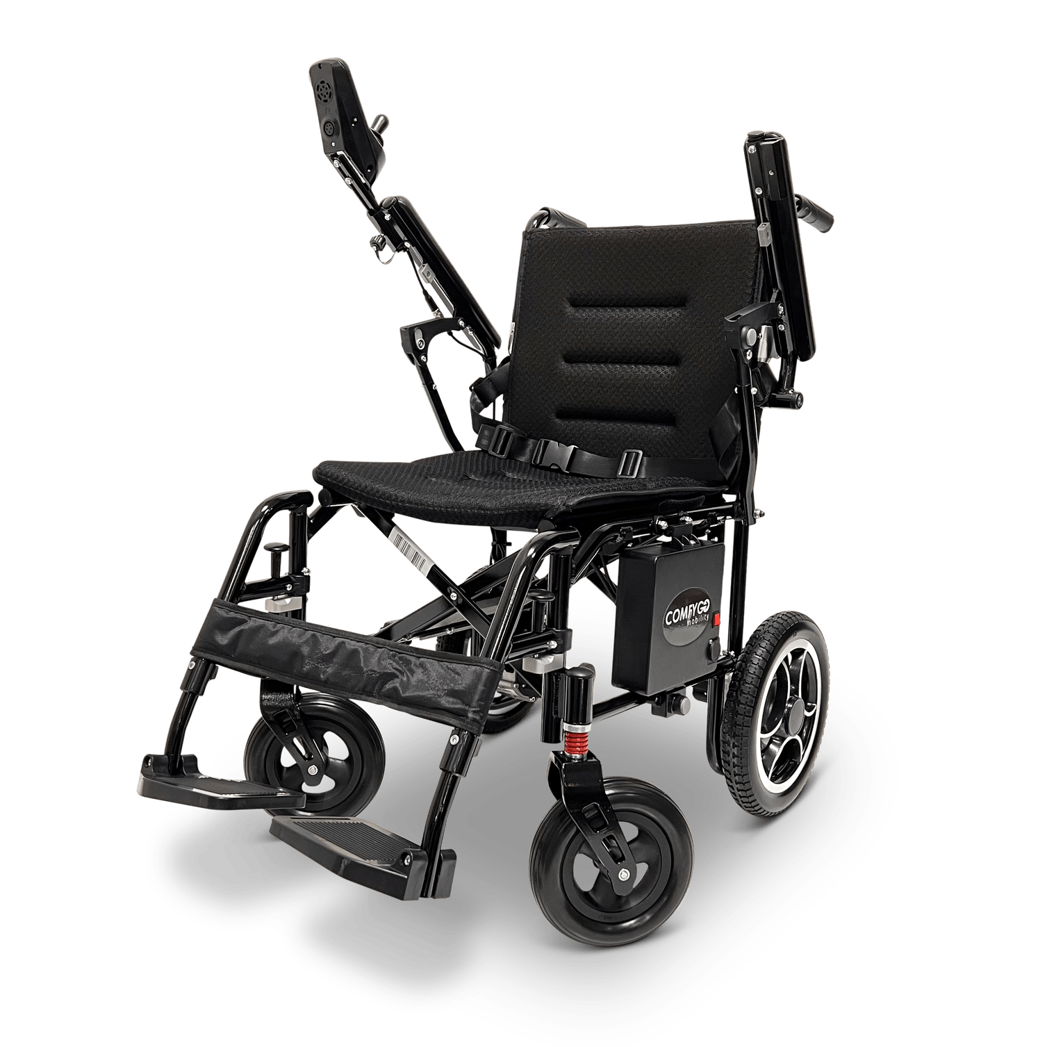X-7 Foldable Lightweight Travel Electric Wheelchair – Remote Controlled and Airline Approved