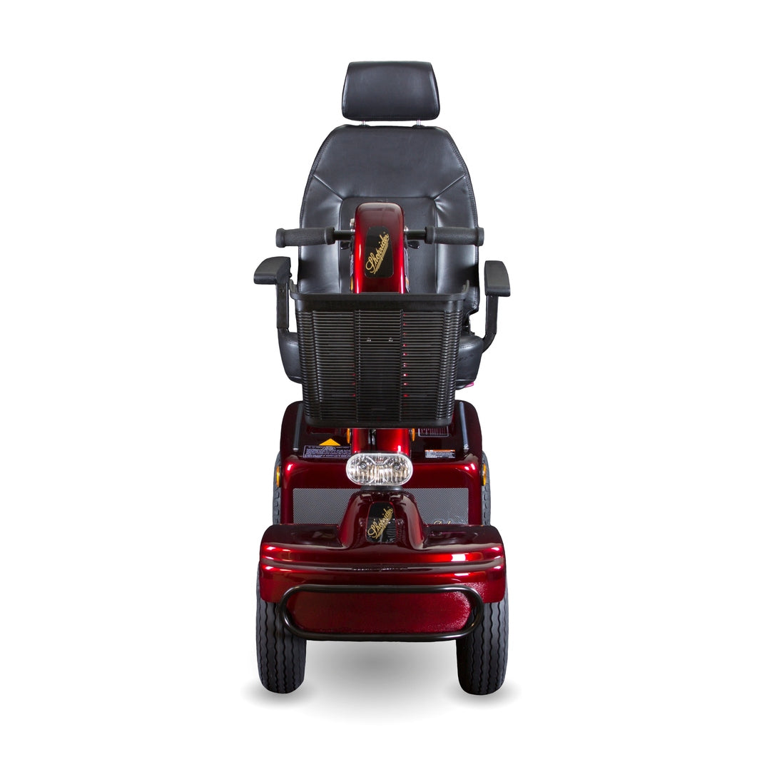 Sprinter XL4 Heavy-Duty Mobility Scooter with Deluxe Seating and Optional Lighting in Burgundy