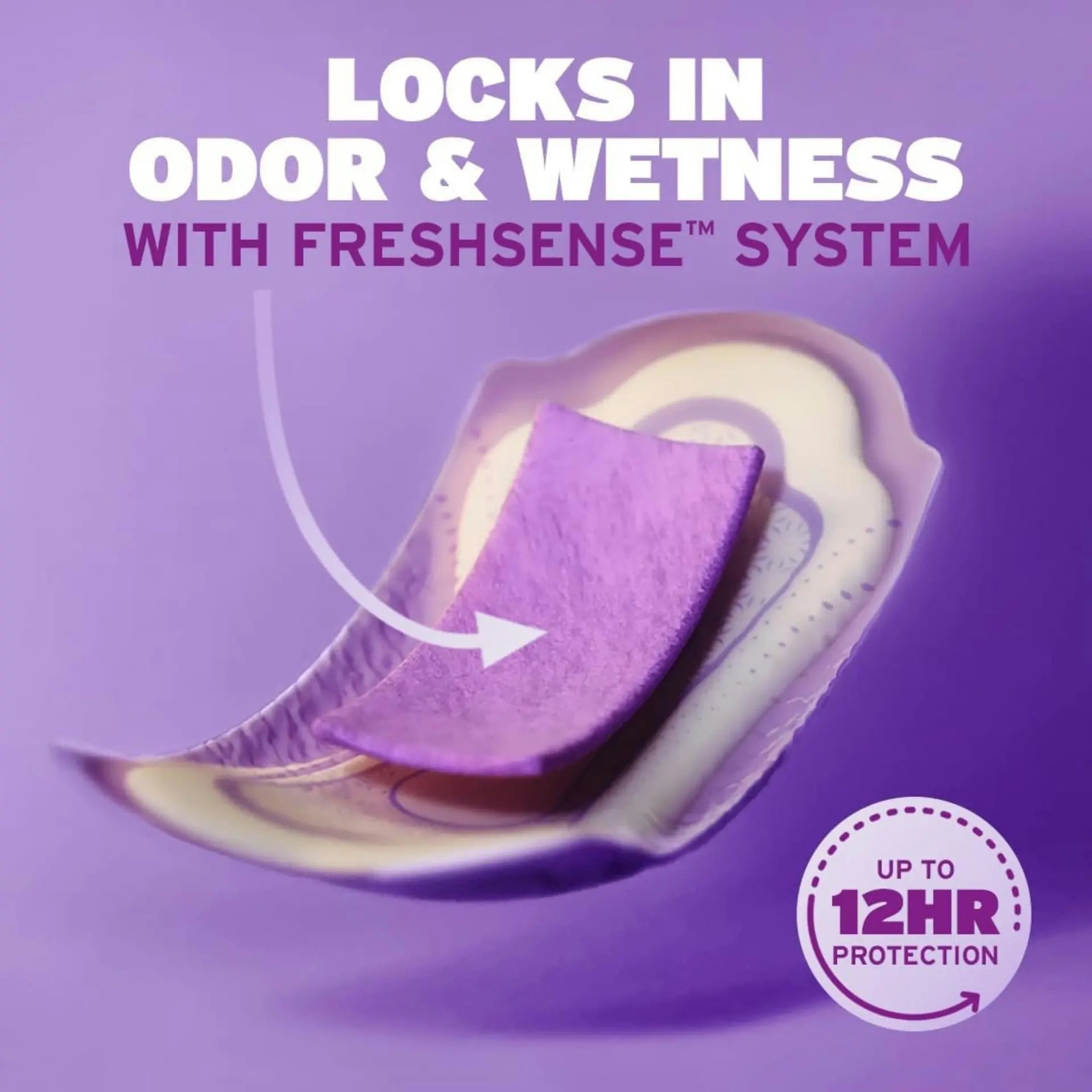 Poise Extra Coverage Pads, Fresh Protection, Long